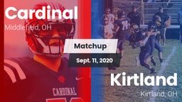 Matchup: Cardinal vs. Kirtland  2020