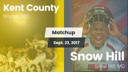 Matchup: Kent County vs. Snow Hill  2017