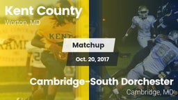 Matchup: Kent County vs. Cambridge-South Dorchester  2017