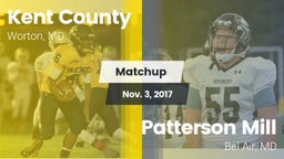 Matchup: Kent County vs. Patterson Mill  2017