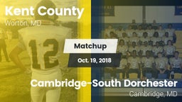 Matchup: Kent County vs. Cambridge-South Dorchester  2018