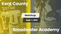 Matchup: Kent County vs. Broadwater Academy 2019