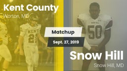 Matchup: Kent County vs. Snow Hill  2019