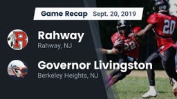 Recap: Rahway  vs. Governor Livingston  2019