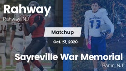 Matchup: Rahway vs. Sayreville War Memorial  2020