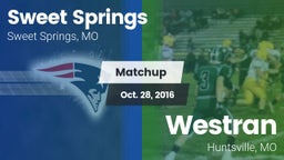 Matchup: Sweet Springs vs. Westran  2016
