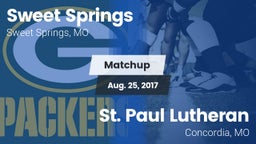 Matchup: Sweet Springs vs. St. Paul Lutheran  2017