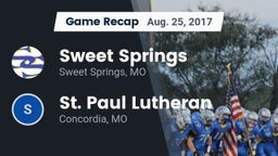 Recap: Sweet Springs  vs. St. Paul Lutheran  2017