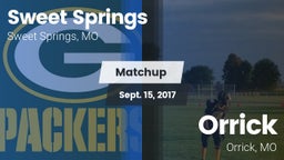 Matchup: Sweet Springs vs. Orrick  2017