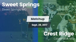 Matchup: Sweet Springs vs. Crest Ridge  2017