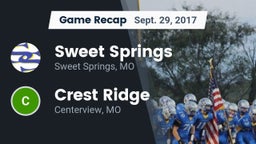 Recap: Sweet Springs  vs. Crest Ridge  2017