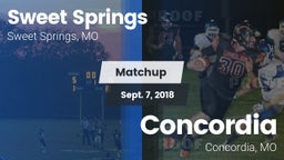 Matchup: Sweet Springs vs. Concordia  2018