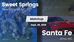 Matchup: Sweet Springs vs. Santa Fe  2018