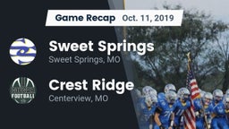 Recap: Sweet Springs  vs. Crest Ridge  2019