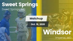 Matchup: Sweet Springs vs. Windsor  2020