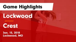 Lockwood  vs Crest Game Highlights - Jan. 15, 2018