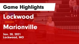 Lockwood  vs Marionville  Game Highlights - Jan. 28, 2021