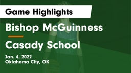 Bishop McGuinness  vs Casady School Game Highlights - Jan. 4, 2022