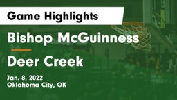 Bishop McGuinness  vs Deer Creek  Game Highlights - Jan. 8, 2022