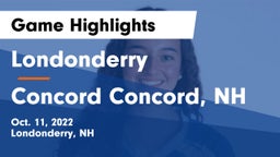 Londonderry  vs Concord  Concord, NH Game Highlights - Oct. 11, 2022
