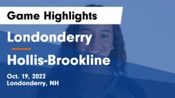 Londonderry  vs Hollis-Brookline  Game Highlights - Oct. 19, 2022