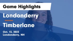 Londonderry  vs Timberlane  Game Highlights - Oct. 13, 2023