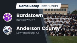 Recap: Bardstown  vs. Anderson County  2019