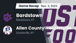 Recap: Bardstown  vs. Allen County - Scottsville  2023