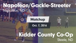 Matchup: Napoleon/Gackle-Stre vs. Kidder County Co-Op 2016
