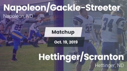 Matchup: Napoleon/Gackle-Stre vs. Hettinger/Scranton  2019