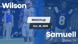 Matchup: Wilson vs. Samuell  2018