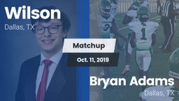 Matchup: Wilson vs. Bryan Adams  2019