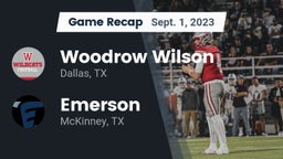 Recap: Woodrow Wilson  vs. Emerson  2023