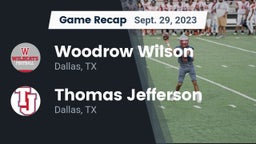 Recap: Woodrow Wilson  vs. Thomas Jefferson  2023