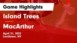 Island Trees  vs MacArthur  Game Highlights - April 21, 2022