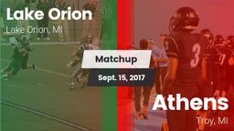 Matchup: Lake Orion vs. Athens  2017