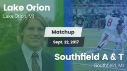 Matchup: Lake Orion vs. Southfield A & T 2017