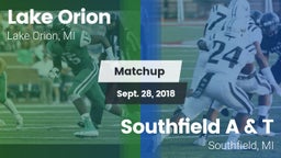 Matchup: Lake Orion vs. Southfield A & T 2018