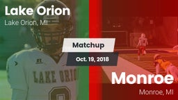 Matchup: Lake Orion vs. Monroe  2018