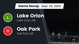 Recap: Lake Orion  vs. Oak Park  2020