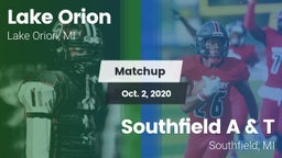 Matchup: Lake Orion vs. Southfield A & T 2020