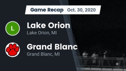 Recap: Lake Orion  vs. Grand Blanc  2020