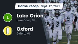 Recap: Lake Orion  vs. Oxford  2021