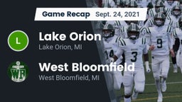 Recap: Lake Orion  vs. West Bloomfield  2021
