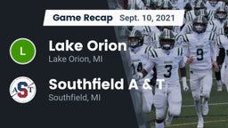 Recap: Lake Orion  vs. Southfield A & T 2021