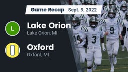 Recap: Lake Orion  vs. Oxford  2022