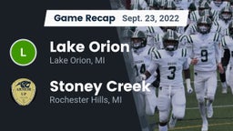 Recap: Lake Orion  vs. Stoney Creek  2022