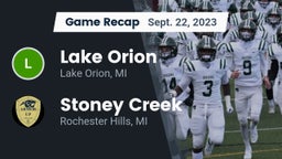 Recap: Lake Orion  vs. Stoney Creek  2023