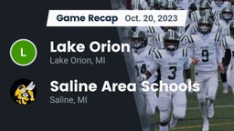Recap: Lake Orion  vs. Saline Area Schools 2023