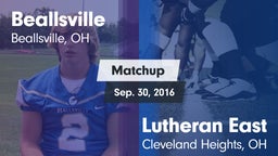 Matchup: Beallsville vs. Lutheran East  2016